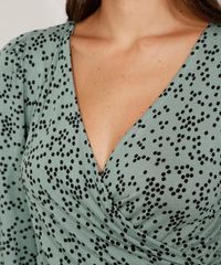 Macaquinho-Feminino-Estampado-de-Poa-com-Transpasse-Manga-Bufante-Verde-9975375-Verde_5