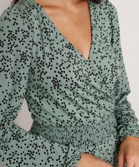 Macaquinho-Feminino-Estampado-de-Poa-com-Transpasse-Manga-Bufante-Verde-9975375-Verde_6