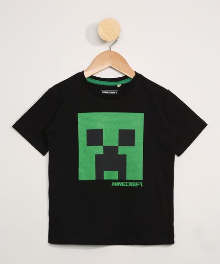 Camiseta-Infantil-Manga-Curta-Minecraft-Preto-9977748-Preto_1