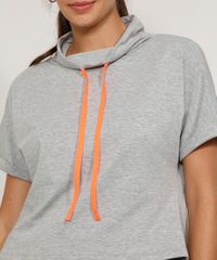 Camiseta-Feminina-Esportiva-Ace-Manga-Curta-Gola-Alta-com-Cadarco-Cinza-Mescla-9978918-Cinza_Mescla_6