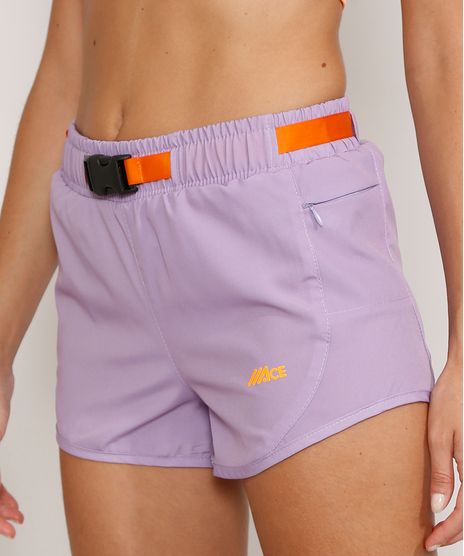 Short-Feminino-Esportivo-Ace-Running-com-Bolso-e-Cinto-Lilas-9976855-Lilas_1