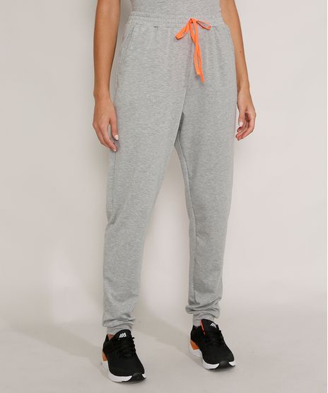 Calca-de-Moletom-Jogger-Feminina-Esportiva-Ace-com-Bolsos-e-Cadarco-Cinza-Mescla-9978919-Cinza_Mescla_1