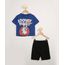 Conjunto-Infantil-Camiseta-Manga-Curta-Looney-Tunes-Azul---Bermuda-Preta-9979114-Preto_1