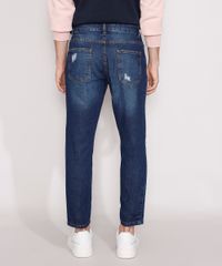 Calca-Jeans-Masculina-Slim-Destroyed-Azul-Escuro-9980344-Azul_Escuro_2