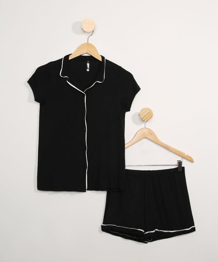 Pijama-Juvenil-Manga-Curta-com-Vivo-Contrastante-Preto-9963148-Preto_1 Pijama-Juvenil-Manga-Curta-com-Vivo-Contrastante-Preto-9963148-Preto_1