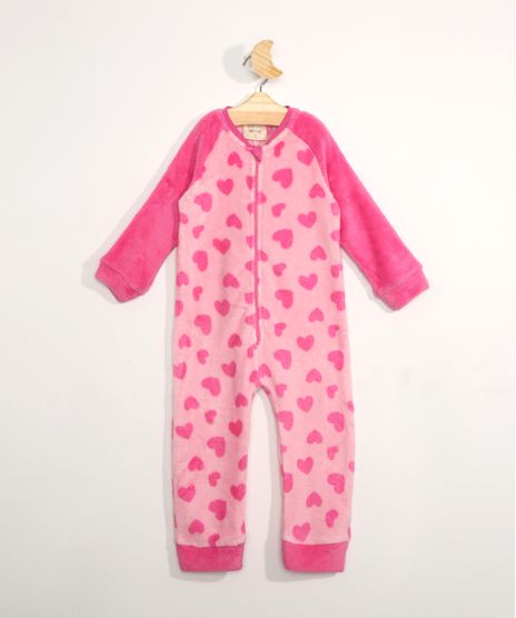 Pijama-Macacao-Infantil-em-Fleece-Manga-Longa-Estampado-de-Coracao-Rosa-9972643-Rosa_1
