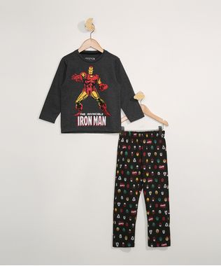 Pijama-Infantil-Manga-Longa-Homem-de-Ferro-Cinza-Mescla-Escuro-9983645-Cinza_Mescla_Escuro_1