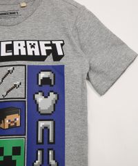 Camiseta-Infantil-Manga-Curta-Minecraft-Cinza-Mescla-9978146-Cinza_Mescla_4