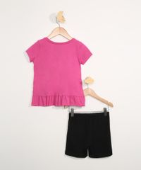 Conjunto-Infantil-Blusa-Manga-Curta-LOL-Surprise-Rosa---Short-Preto-9979015-Preto_3