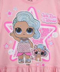 Conjunto-Infantil-Blusa-Manga-Curta-LOL-Surprise-Rosa-Claro---Short-Pink-9979017-Pink_2