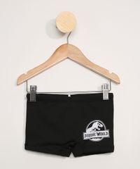 Sunga-Infantil-Boxer-Jurassic-Park-com-Protecao-UV50--Preta-9980527-Preto_1