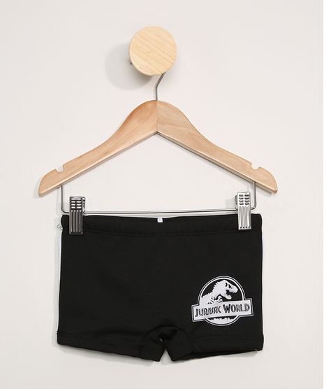 Sunga-Infantil-Boxer-Jurassic-Park-com-Protecao-UV50--Preta-9980527-Preto_1