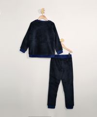 Pijama-Infantil-em-Fleece-Manga-Longa-Capitao-America-Azul-9972650-Azul_3