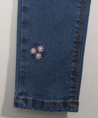 Calca-Jeans-Infantil-com-Bordado-de-Flores-Azul-Medio-9978983-Azul_Medio_4