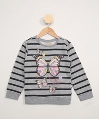 Blusa-de-Moletom-Infantil-Listrada-com-Borboletas-Cinza-Mescla-9979150-Cinza_Mescla_1
