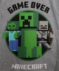 Pijama-Infantil-Manga-Curta-Minecraft-Cinza-Mescla-9956708-Cinza_Mescla_2
