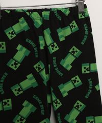 Pijama-Infantil-Manga-Curta-Minecraft-Cinza-Mescla-9956708-Cinza_Mescla_4