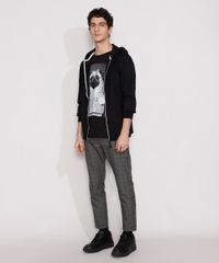 Calca-Masculina-Alfaiataria-Slim-Cropped-Estampada-Quadriculada-Cinza-Mescla-Escuro-9984785-Cinza_Mescla_Escuro_3