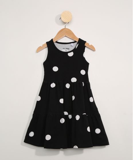 Vestido-Infantil-Sem-Manga-Estampado-Poa-Preto-9979200-Preto_1