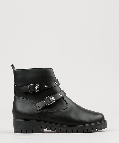 Bota-Coturno-Infantil-Cano-Curto-com-Fivelas-e-Ilhoses-Preta-9190944-Preto_1