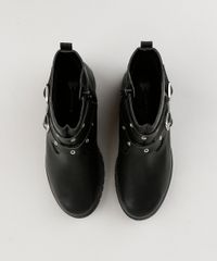 Bota-Coturno-Infantil-Cano-Curto-com-Fivelas-e-Ilhoses-Preta-9190944-Preto_4