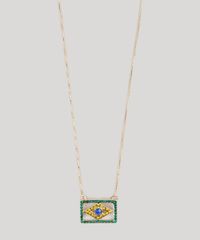 Colar-Feminino-Brasil-com-Strass-Dourado-9218933-Dourado_1