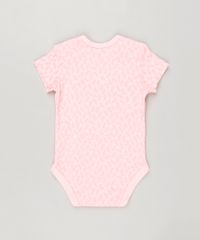 Body-Infantil-Estampado-de-Folhas-com-Raposa-Manga-Curta-Decote-Redondo-em-Algodao---Sustentavel-Rosa-Claro-8934296-Rosa_Claro_2