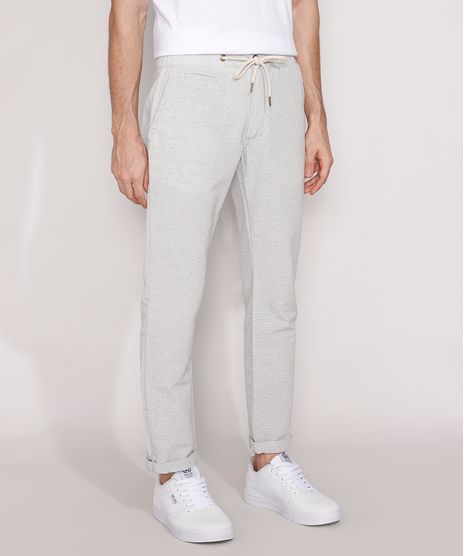 Calca-de-Moletom-Masculina-Slim-Canelada-com-Bolsos-Bege-Claro-9982014-Bege_Claro_1