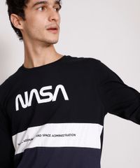 Camiseta-Masculina-Manga-Longa-NASA-com-Recortes-Gola-Careca-Preta-9982777-Preto_5