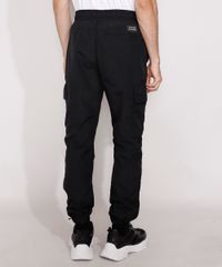 Calca-de-Nylon-Masculina-Jogger-com-Bolsos-Preta-9986913-Preto_2