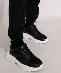 Calca-de-Nylon-Masculina-Jogger-com-Bolsos-Preta-9986913-Preto_4