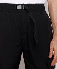 Calca-de-Nylon-Masculina-Jogger-com-Bolsos-Preta-9986913-Preto_5