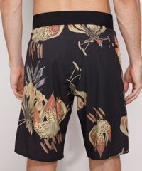Bermuda-Surf-Masculina-Estampada-Floral-com-Bolsos-Preta-9977496-Preto_2