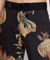 Bermuda-Surf-Masculina-Estampada-Floral-com-Bolsos-Preta-9977496-Preto_5