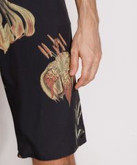 Bermuda-Surf-Masculina-Estampada-Floral-com-Bolsos-Preta-9977496-Preto_6