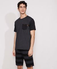 Bermuda-de-Sarja-Masculina-Reta-Chino-Listrada-Preta-9982280-Preto_3