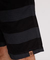 Bermuda-de-Sarja-Masculina-Reta-Chino-Listrada-Preta-9982280-Preto_6