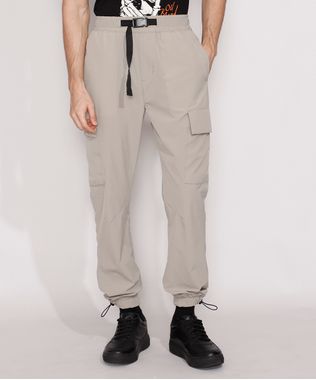Calca-de-Nylon-Masculina-Jogger-com-Bolsos-Kaki-Escuro-9986914-Kaki_Escuro_1