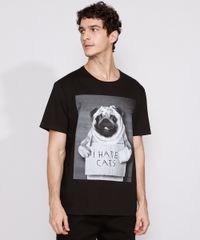 Camiseta-Masculina-Manga-Curta-Cachorro--I-Hate-Cats--Gola-Careca-Preta-9973214-Preto_1