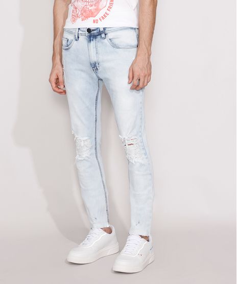 Calca-Jeans-Masculina-Skinny-Destroyed-Azul-Claro-9964246-Azul_Claro_1
