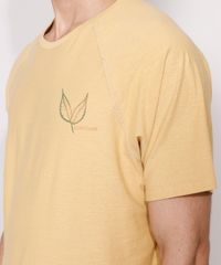 Camiseta-Masculina-Manga-Curta-Folha--Life-Elements--Gola-Careca-Amarela-9982259-Amarelo_4