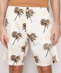 Bermuda-de-Sarja-Masculina-Reta-Chino-Estampada-de-Coqueiros-Off-White-9982281-Off_White_1