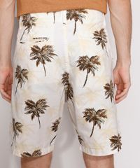 Bermuda-de-Sarja-Masculina-Reta-Chino-Estampada-de-Coqueiros-Off-White-9982281-Off_White_2