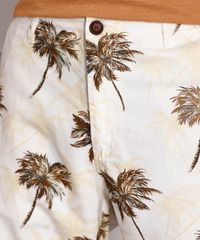 Bermuda-de-Sarja-Masculina-Reta-Chino-Estampada-de-Coqueiros-Off-White-9982281-Off_White_5