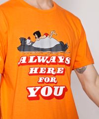 Camiseta-Masculina-Manga-Curta-Mogli-e-Balu--Always-Here-For-You--Gola-Careca-Laranja-9982591-Laranja_2