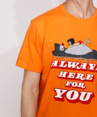 Camiseta-Masculina-Manga-Curta-Mogli-e-Balu--Always-Here-For-You--Gola-Careca-Laranja-9982591-Laranja_5