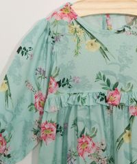 Vestido-Infantil-Manga-Bufante-Estampado-Floral-com-Babados--Verde-9976733-Verde_3