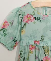 Vestido-Infantil-Manga-Bufante-Estampado-Floral-com-Babados--Verde-9976742-Verde_3