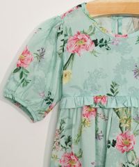 Vestido-Infantil-Manga-Bufante-Estampado-Floral-com-Babados--Verde-9976742-Verde_4