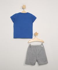 Conjunto-Infantil-de-Camiseta-Manga-Curta-Minions-Azul---Bermuda-Cinza-Mescla-9975707-Cinza_Mescla_3